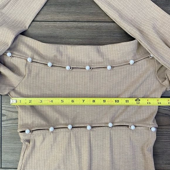 H:Ours Delhia Mini Dress In Camel - Picture 10 of 13